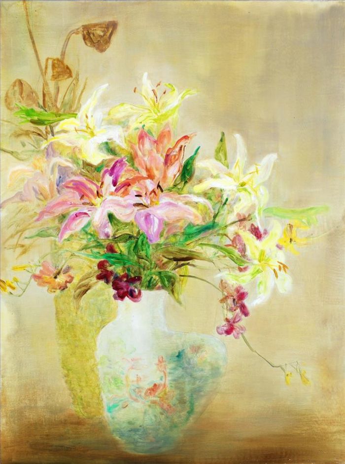 Bai Yun's Contemporary Oil Painting - Forever Lasting Fragrance