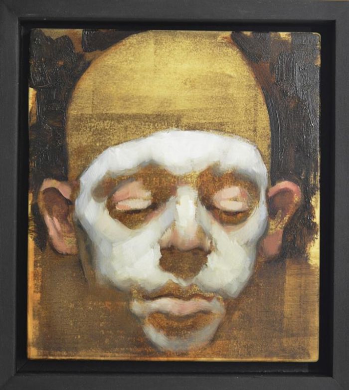 Beñat Iglesias's Contemporary Oil Painting - My Clown Friend
