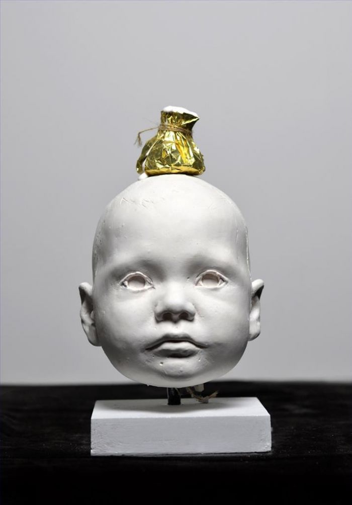 Beñat Iglesias's Contemporary Sculpture - The Boy Who Was Rich in White Stuff