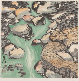 Contemporary Chinese Painting - Looking For The Source of Water Landscape