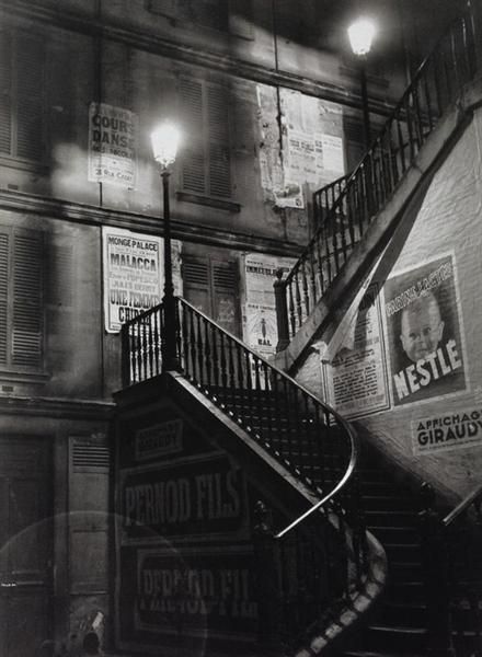 Brassai's Contemporary Photography - Staircase in the rue rollin 1934