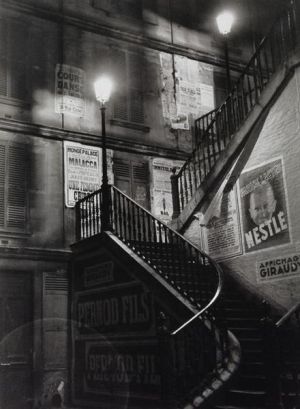 Contemporary Artwork by Brassai - Staircase in the rue rollin 1934