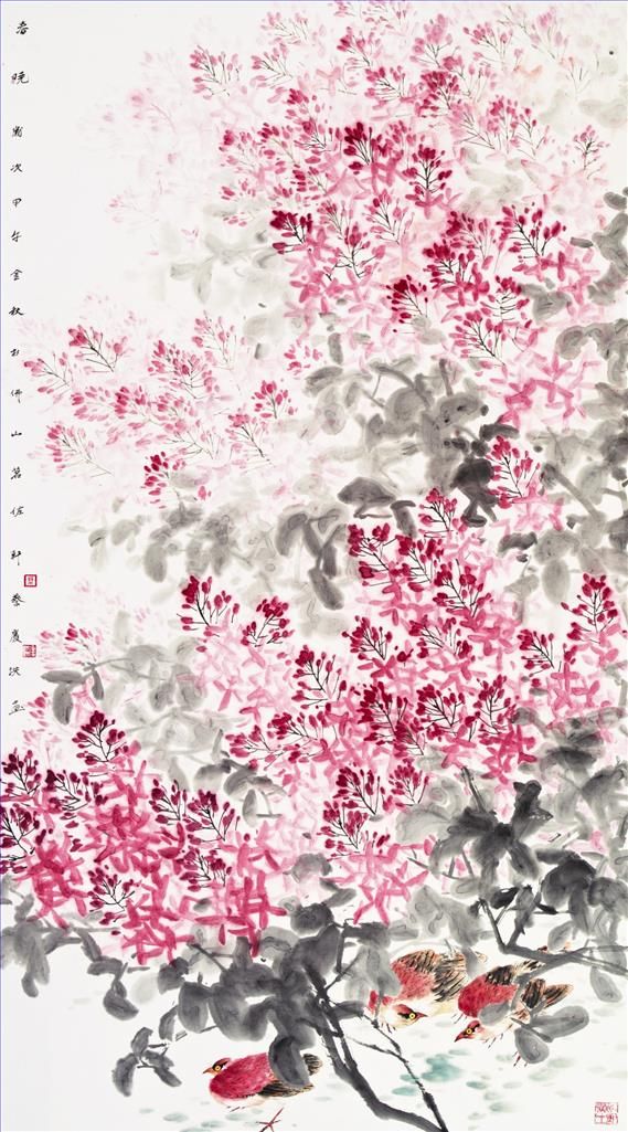 Cai Qinghong's Contemporary Chinese Painting - Dawn in Spring