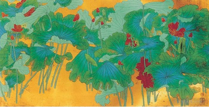 Chang Dai-chien's Contemporary Chinese Painting - Lotus 28 2