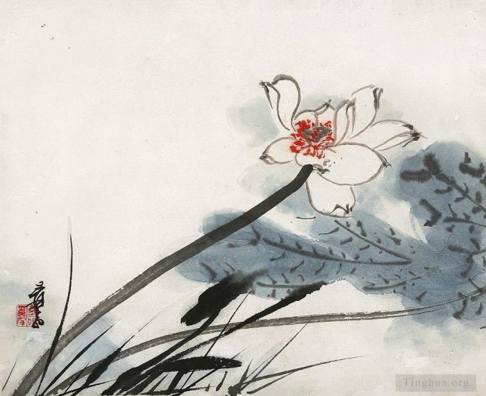 Chang Dai-chien's Contemporary Chinese Painting - Lotus 32