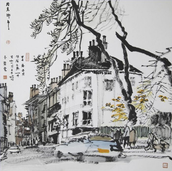 Chen Hang's Contemporary Chinese Painting - The Market of York