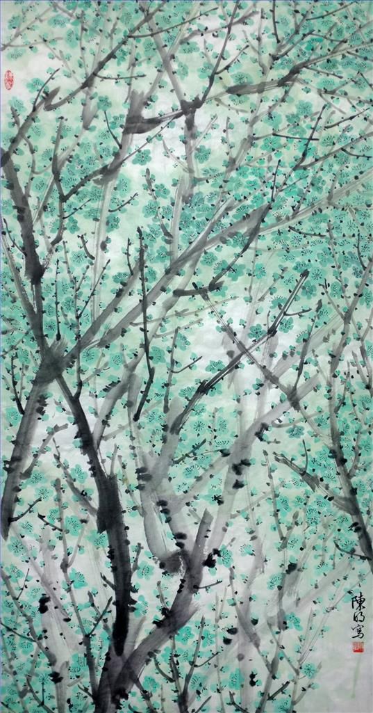 Chen Ming's Contemporary Chinese Painting - Wintersweet