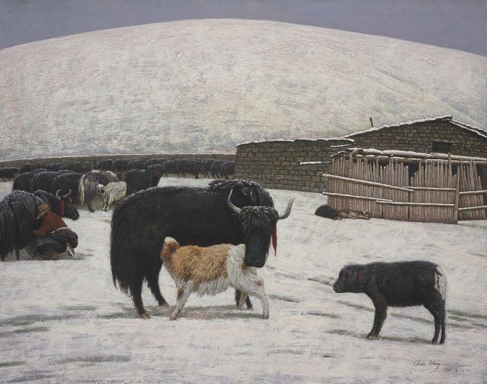 Chen Ning's Contemporary Oil Painting - Paintings in Series Winter