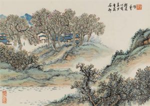 Contemporary Artwork by Chen Qiang - Xinghua Village in Dongting