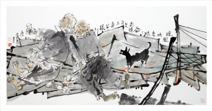 Chen Xiaoqi's Contemporary Chinese Painting - Evening Wind