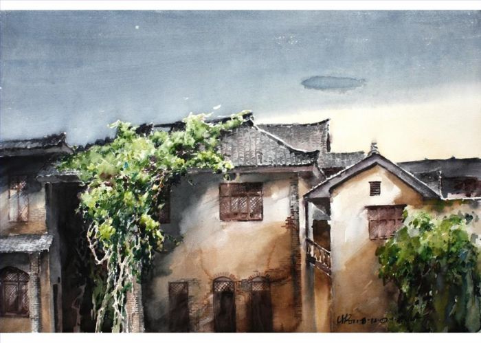 Chen Xiaorong's Contemporary Chinese Painting - Old House 2