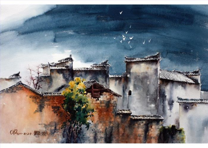 Chen Xiaorong's Contemporary Chinese Painting - Old House 3