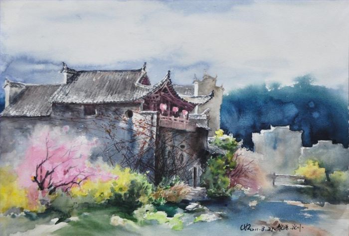 Chen Xiaorong's Contemporary Chinese Painting - Old House 5