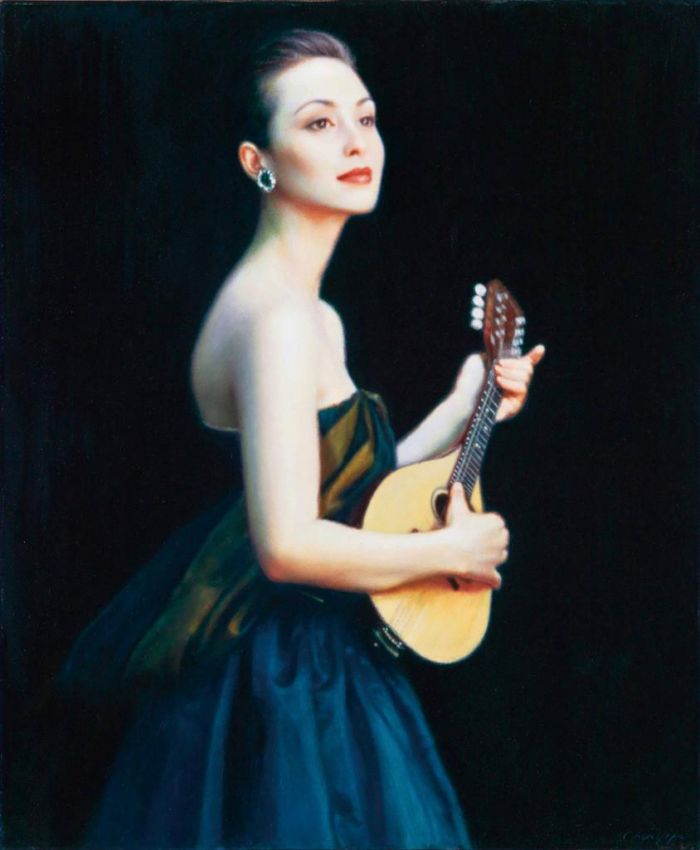 Chen Yifei's Contemporary Oil Painting - Female Performers