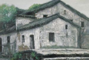Contemporary Artwork by Chen Yifei - Hometown