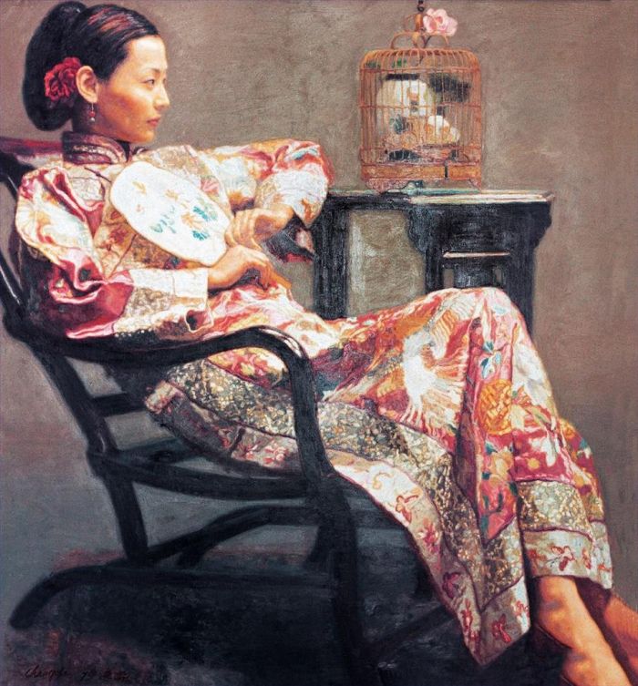 Chen Yifei's Contemporary Oil Painting - Life in a Dream