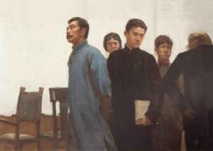 Contemporary Oil Painting - Lu Xun