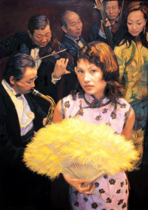 Contemporary Artwork by Chen Yifei - Memory of Shanghai