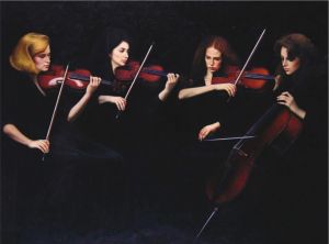Contemporary Artwork by Chen Yifei - String Quartet