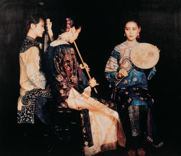 Chen Yifei's Contemporary Oil Painting - Xunyang Rhyme