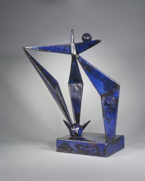 Blue construction 1938 - Contemporary Sculpture Art