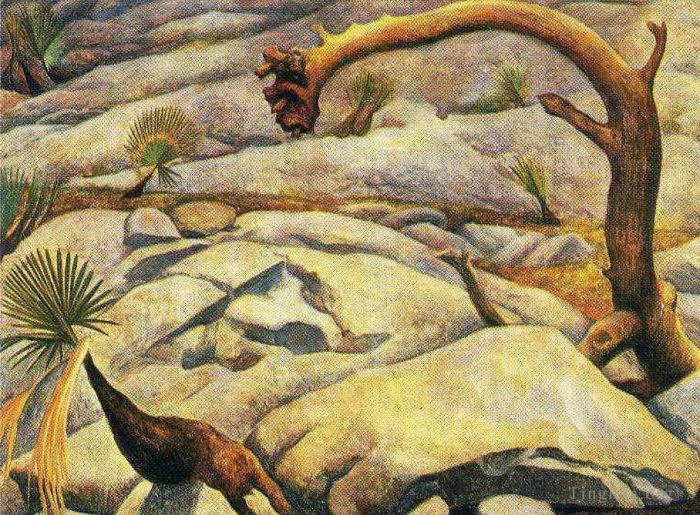 Diego Rivera's Contemporary Oil Painting - Not detected landscape