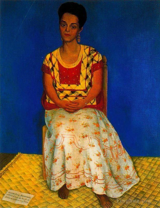 Diego Rivera's Contemporary Oil Painting - Portrait of cuca bustamante 1946