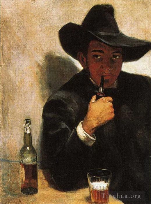 Diego Rivera's Contemporary Oil Painting - Self portrait 1907