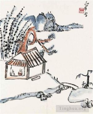 Contemporary Chinese Painting - Conversations at a retreat