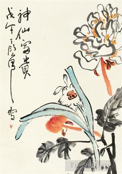 Ding Yanyong's Contemporary Chinese Painting - Flowers
