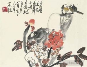 Contemporary Chinese Painting - Lovebirds 1971