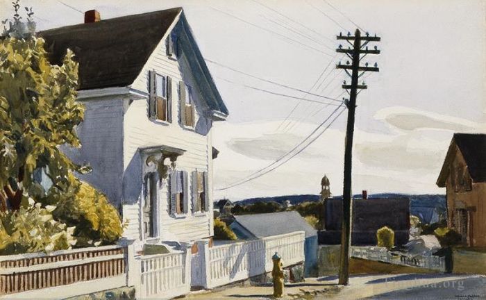 Edward Hopper's Contemporary Oil Painting - Adam s house