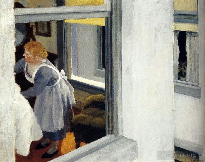 Edward Hopper's Contemporary Oil Painting - Apartment houses