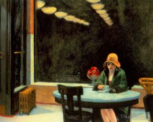 Contemporary Artwork by Edward Hopper - Automat 1927
