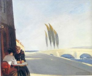 Contemporary Artwork by Edward Hopper - Bistro
