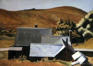 Contemporary Artwork by Edward Hopper - Burly cobb s house south truro 1933