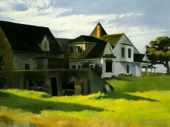 Edward Hopper's Contemporary Oil Painting - Cape cod afternoon