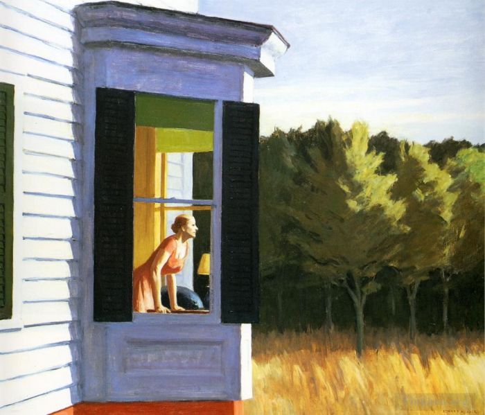 Edward Hopper's Contemporary Oil Painting - Cape cod morning