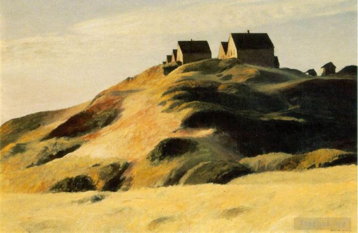 Edward Hopper's Contemporary Oil Painting - Corn hill