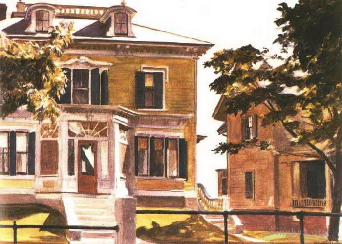 Edward Hopper's Contemporary Oil Painting - Davis house