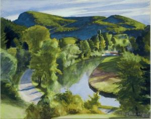 Contemporary Oil Painting - First branch of the white river vermont