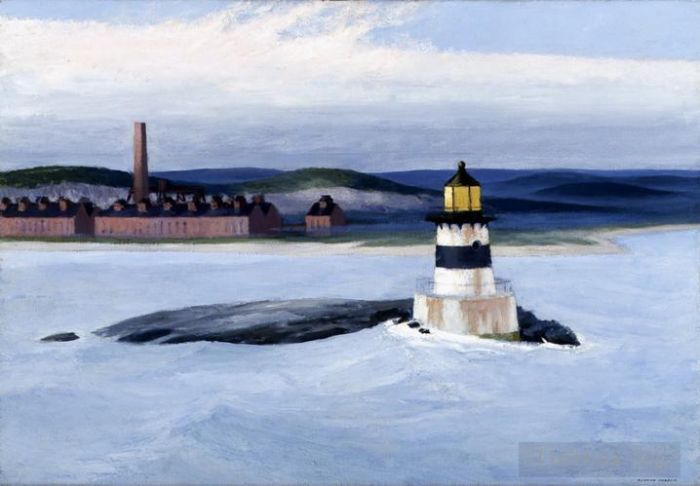 Edward Hopper's Contemporary Oil Painting - Five a m