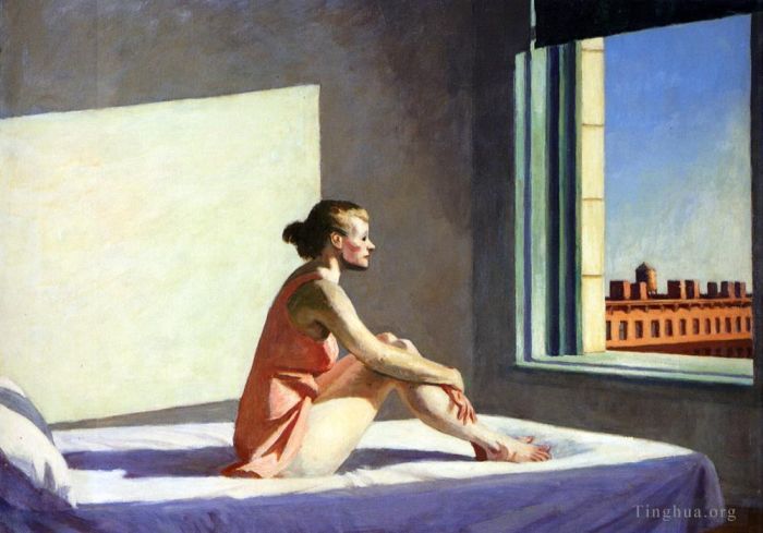 Edward Hopper's Contemporary Oil Painting - Morning sun