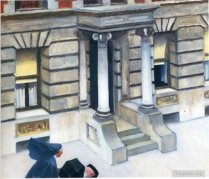 Edward Hopper's Contemporary Oil Painting - Not detected 2356