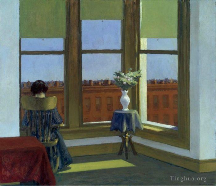 Edward Hopper's Contemporary Oil Painting - Room in brooklyn 1932