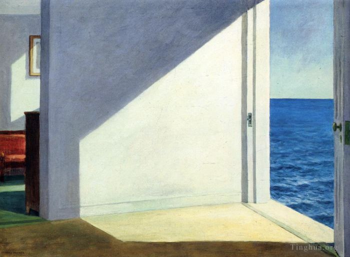 Edward Hopper's Contemporary Oil Painting - Rooms by the sea