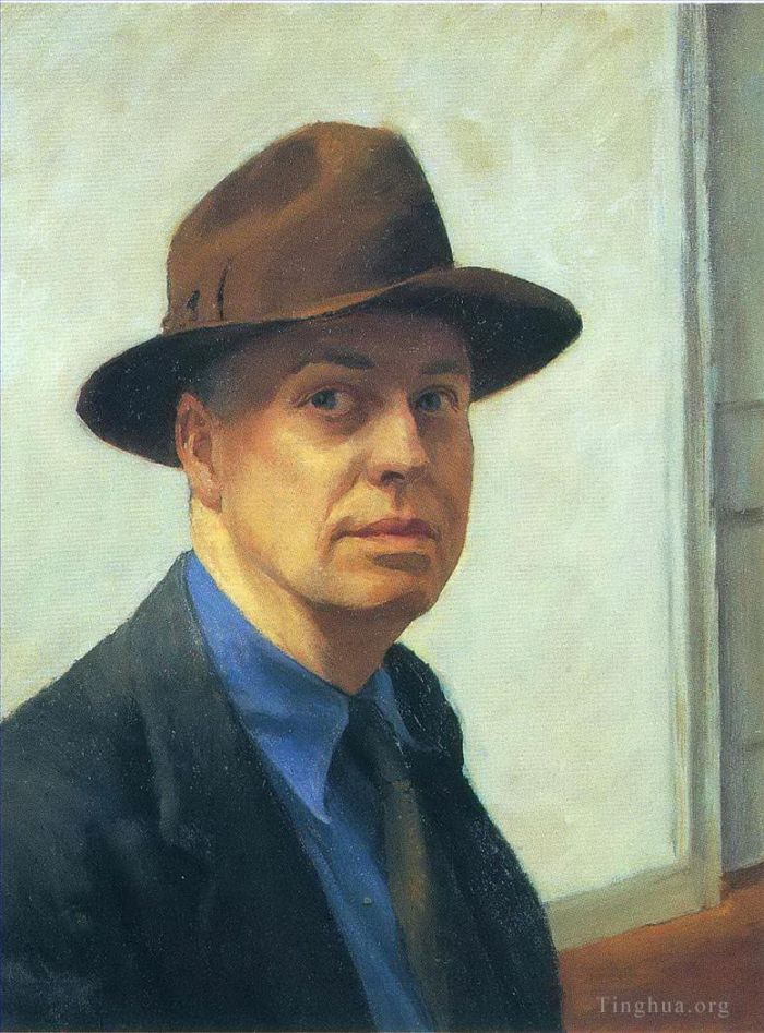 Edward Hopper's Contemporary Oil Painting - Self portrait 1930