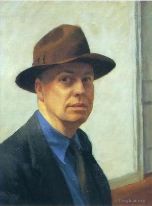 Contemporary Artwork by Edward Hopper - Self portrait 1930