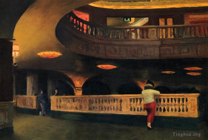 Edward Hopper's Contemporary Oil Painting - Sheridan theatre