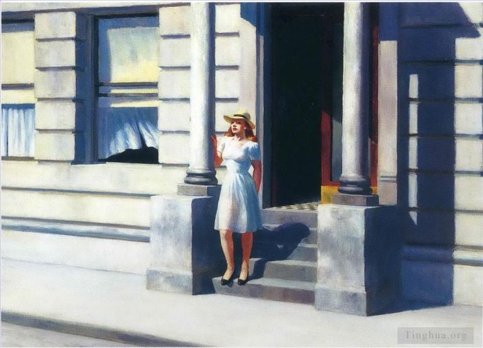 Edward Hopper's Contemporary Oil Painting - Summertime